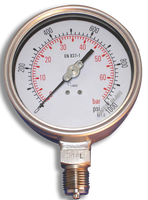 Model 18SD - Pressure Gauge – All Stainless Steel Bourdon Tube Gauge with Silicone Damped Movement