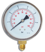 Model 19 - Pressure Gauge – Weatherproof Heavy Duty Bourdon Tube Gauge