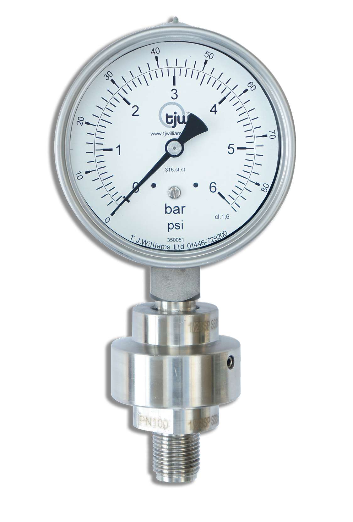 Chemical Seal Gauge with Welded Seal