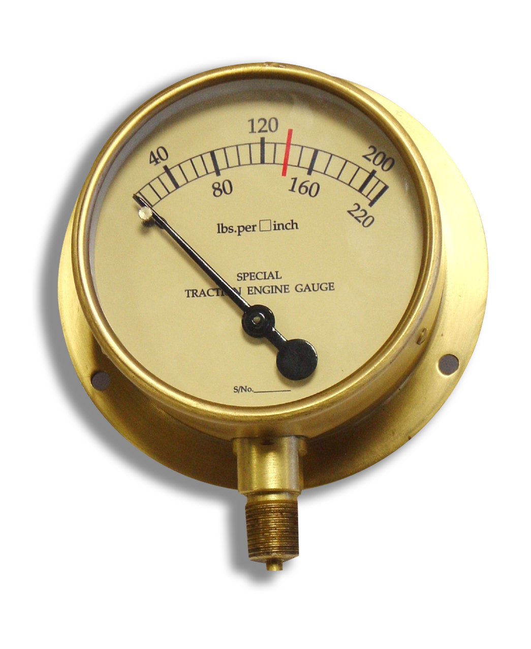 All Brass Eccentric Bourbon Tube Gauge